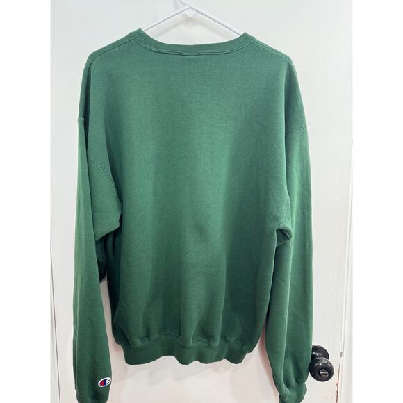 Awesome Vintage 90's Dark Green Champion Crewneck - Picture 3 of 11
